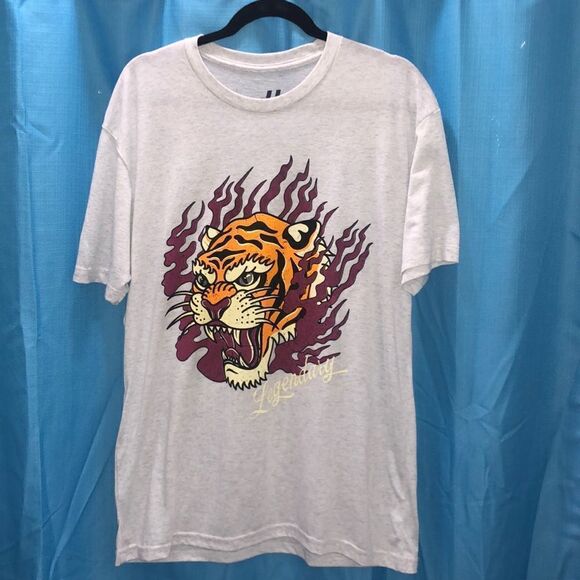 Tiger legendary gray orange shirt black - Picture 1 of 4